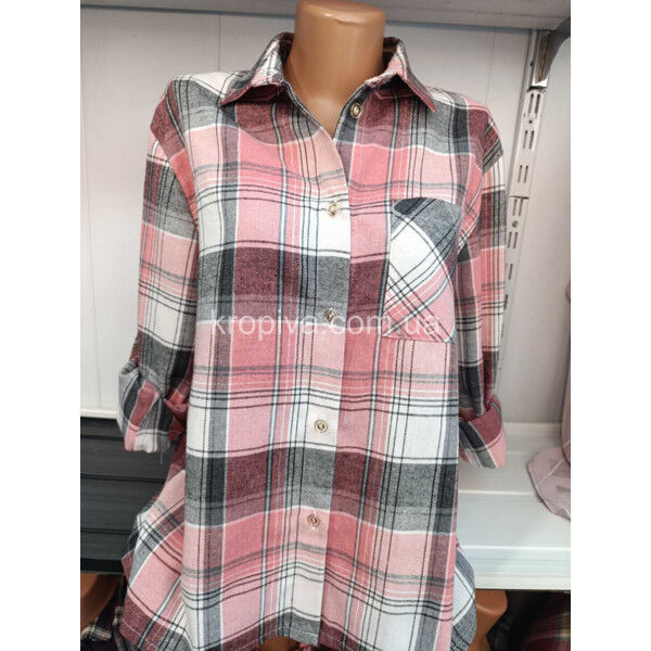 Женская рубашка норма фланель оптом 090825-746