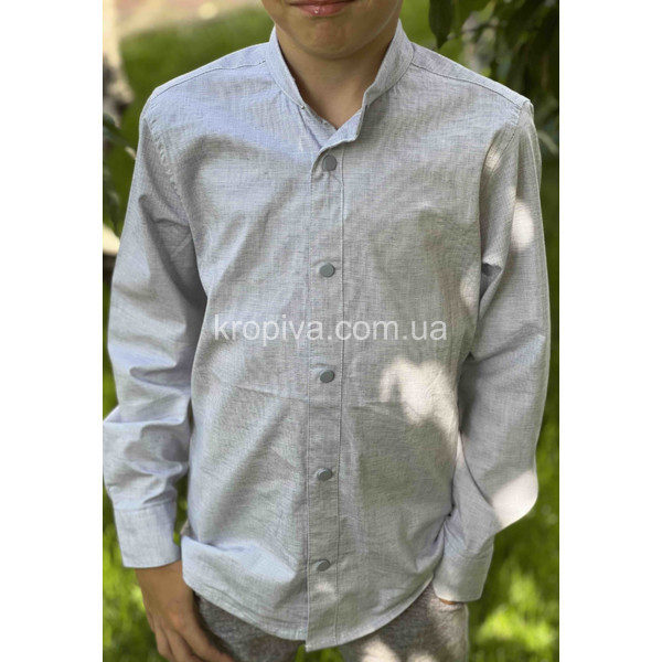 Детская рубашка стойка школа Турция оптом 100825-623