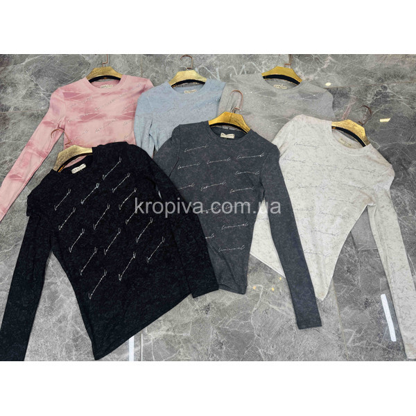 Женский лонгслив норма хлопок оптом 210925-683