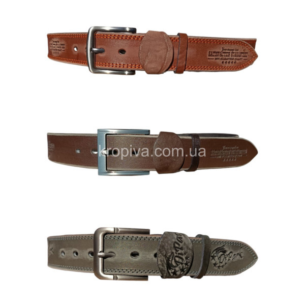 Чоловічий ремінь шкіра для джинс оптом 031025-645