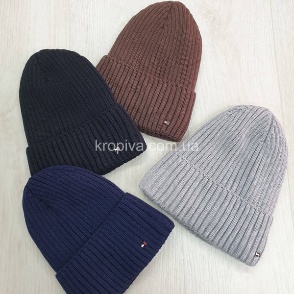 Чоловіча шапка на флісі мікс оптом 221025-740