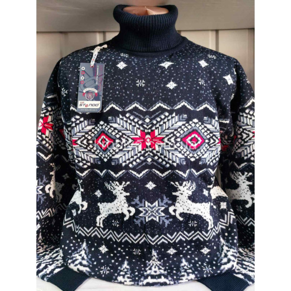 Мужской свитер батал Турция VIPSTENDO оптом 291025-666