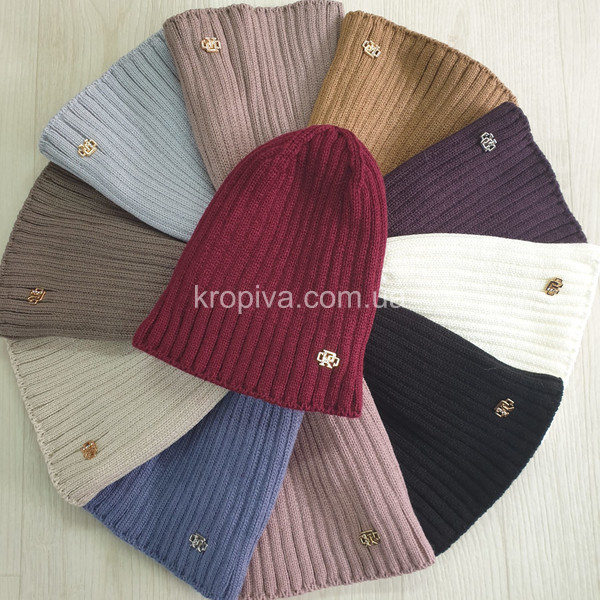 Жіноча шапка на флісі мікс оптом 061125-673