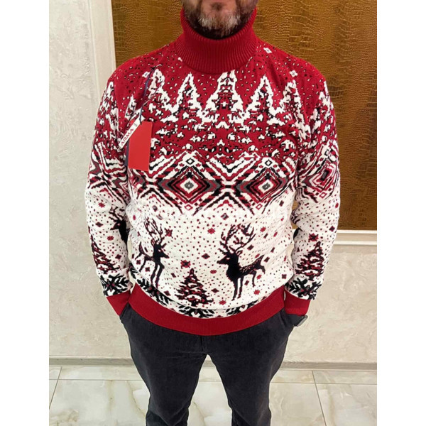 Мужской свитер норма зима Турция оптом 081125-609