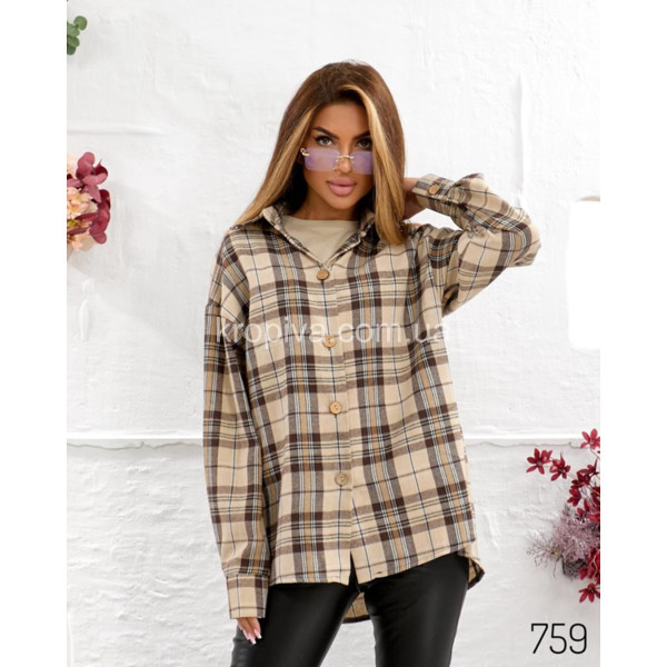 Жіноча сорочка 759 котон оптом 091125-700