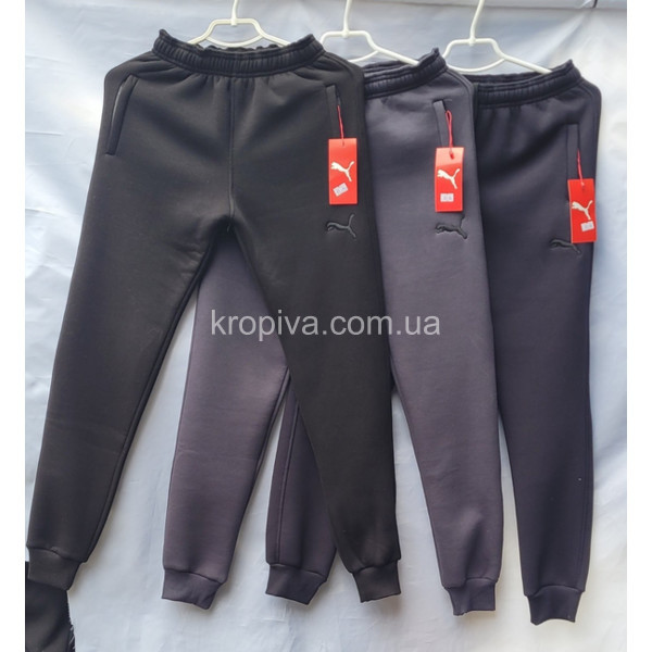 Детские спортивные штаны 9-13 лет флис оптом 161125-644