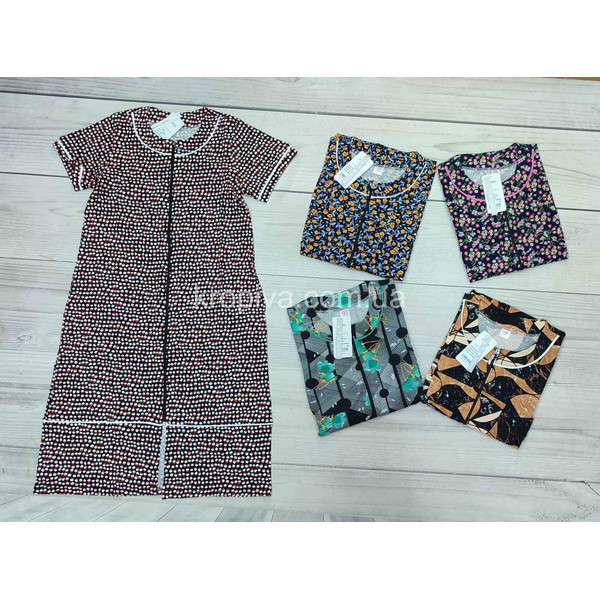 Женский халат 3387 ANDIN микс норма оптом 021225-056