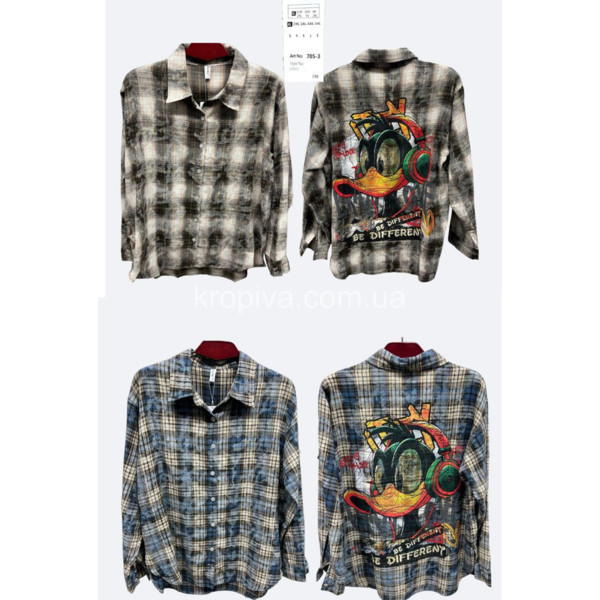 Женская рубашка 705-3 батал оптом 071225-0185