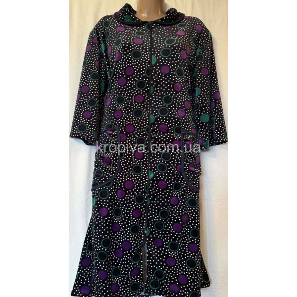 Женский халат велюр батал оптом 090226-666