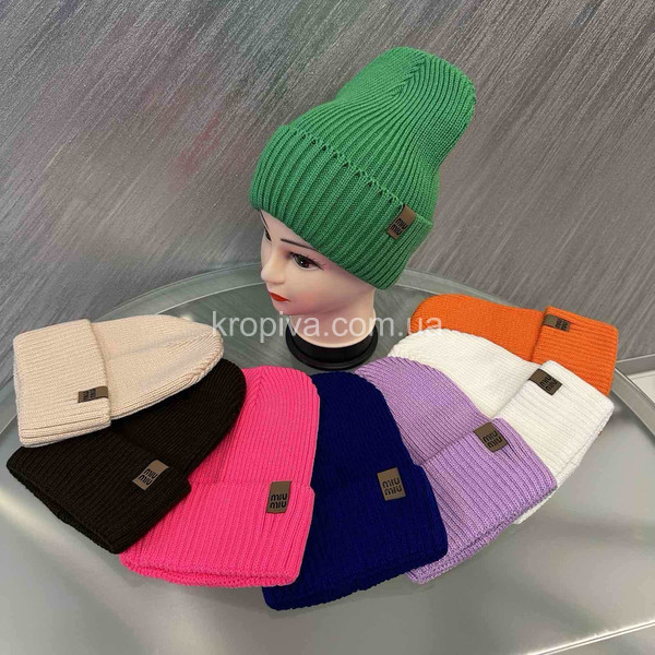 Жіноча однотонна шапка оптом 140226-155