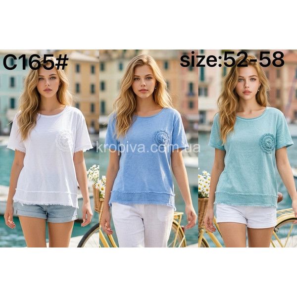 Женская футболка батал оптом 240326-088