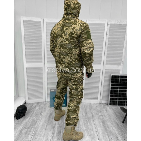 Тактический костюм на флисе пиксель водоотталкивающий Турция оптом 251222-702