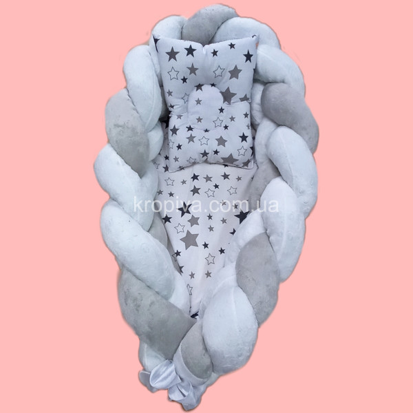 Гнездышко-трансфер+ортопедическая подушка для новорожденного оптом 140423-646