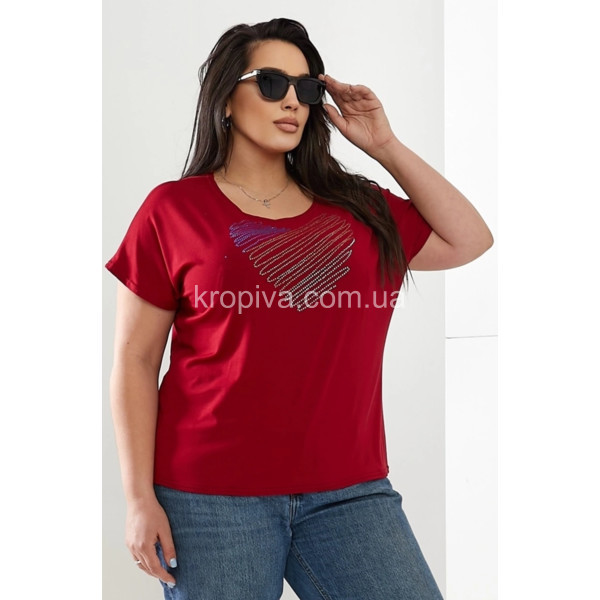 Женская футболка 2317 батал микс оптом  (300423-200)