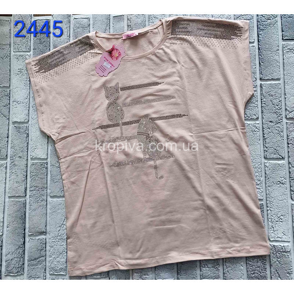 Женская футболка батал оптом 110523-460 (110523-461)