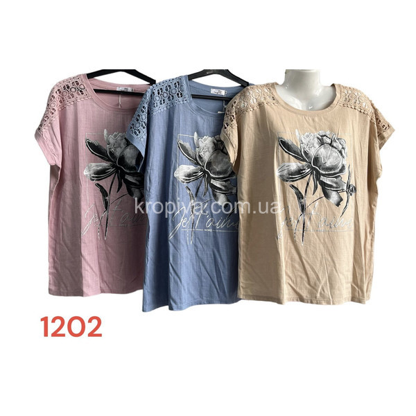 Женская футболка полубатал оптом 270523-429 (270523-430)