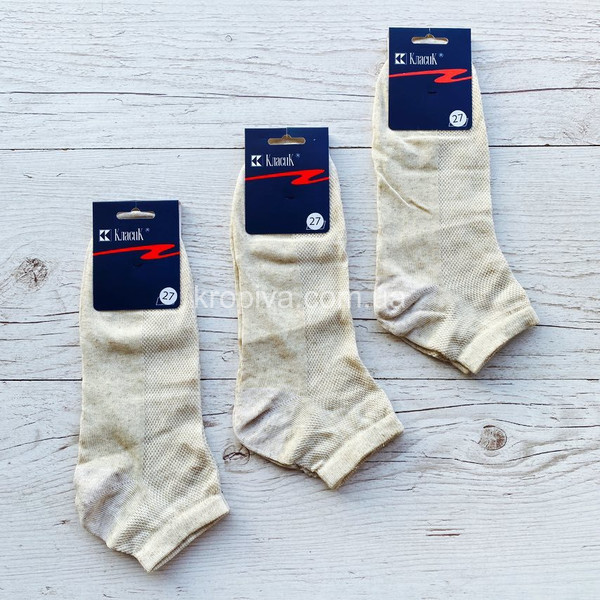 Чоловічі шкарпетки льон сітка оптом  (090623-650)