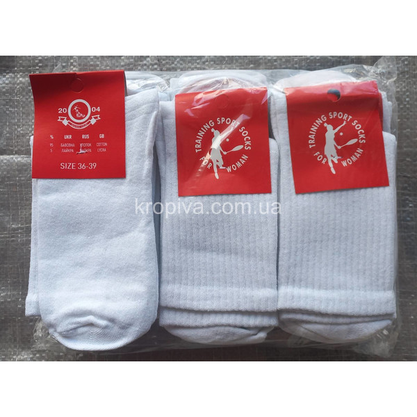 Жіночі шкарпетки хб теніс оптом  (070923-626)