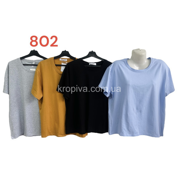 Жіноча футболка 802 батал мікс оптом  (280124-472)
