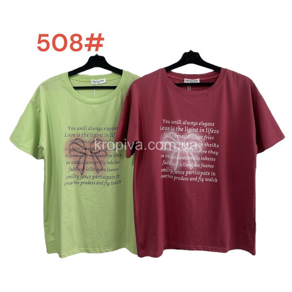 Жіноча футболка напівбатал мікс оптом 090324-239