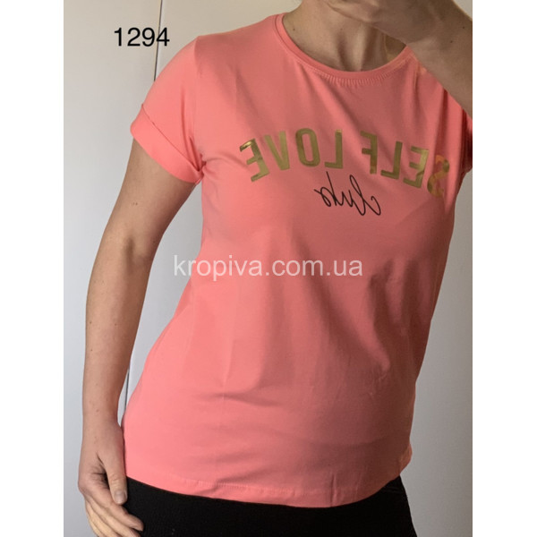 Женская футболка норма оптом  (190324-264)