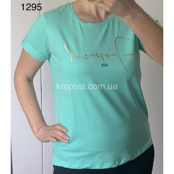 Женская футболка норма оптом  (190324-274)