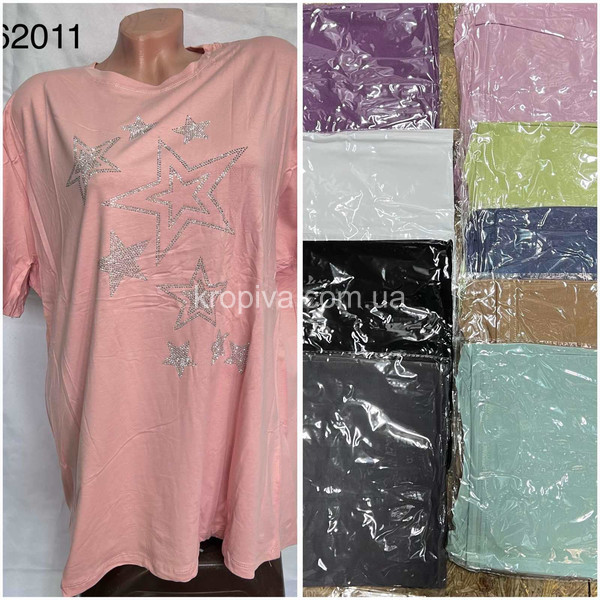 Жіноча футболка батал мікс оптом  (280324-624)