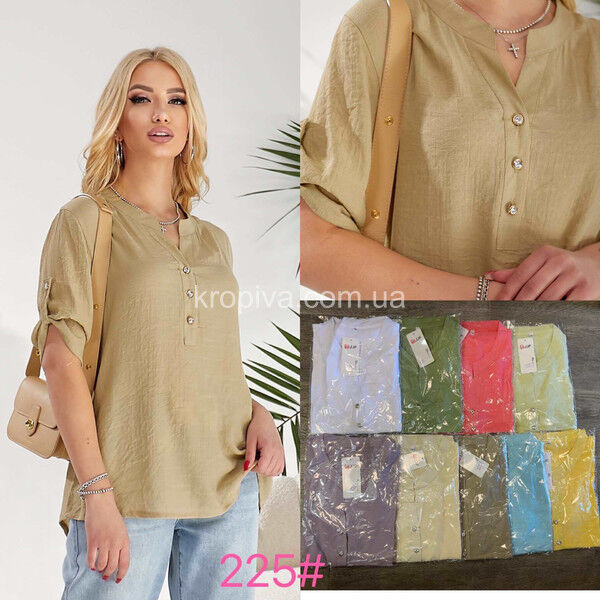 Женская рубашка 225 лен оптом 120325-760