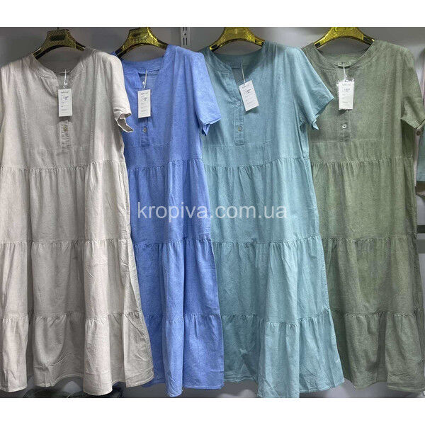 Женское платье лен батал оптом 130425-752