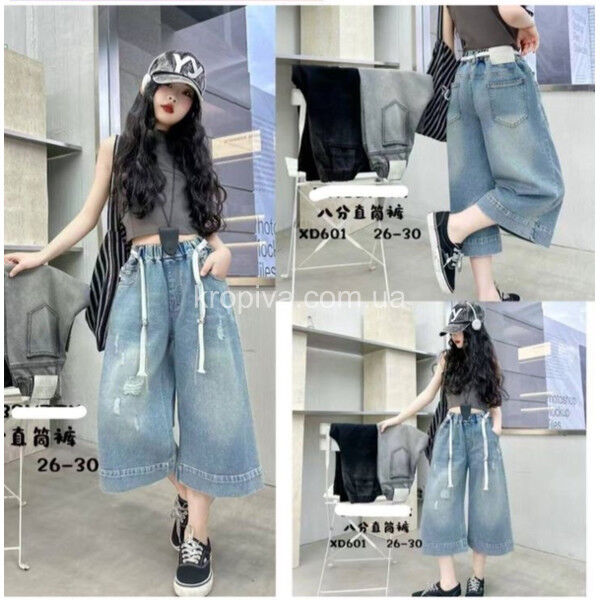 Детские капри на девочку джинс oптом 250425-772