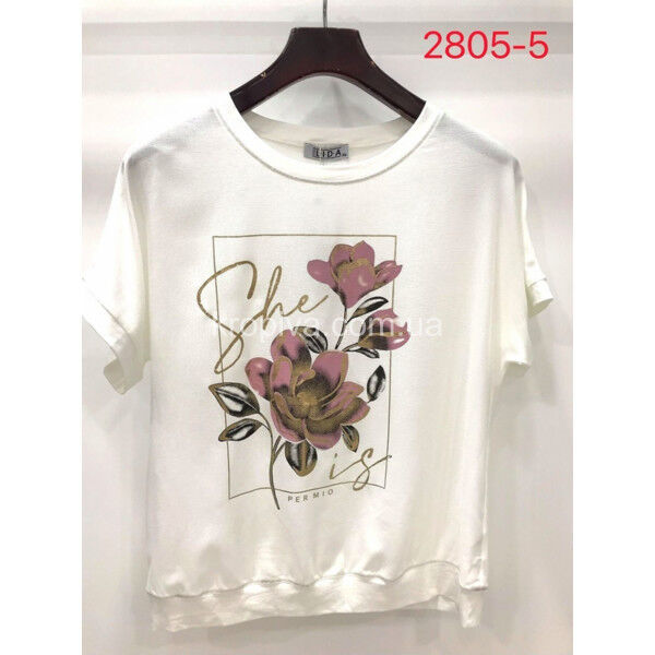 Женская футболка 2805-5 батал оптом 090525-070