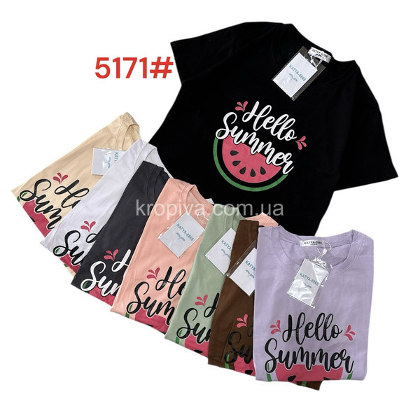 Женская футболка 5171 микс оптом 180525-56