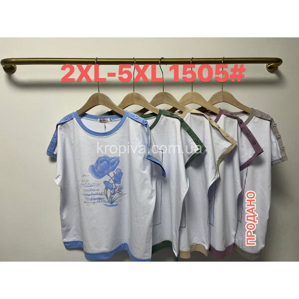 Женская футболка батал оптом 190625-695