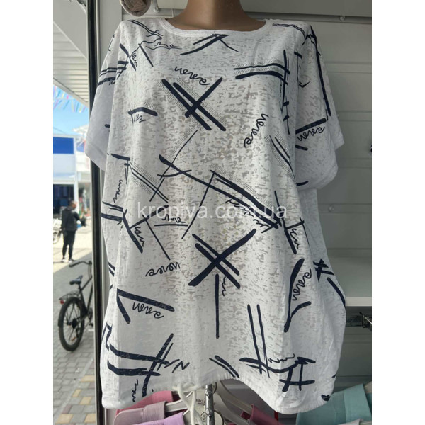 Женская футболка батал оптом 190625-742