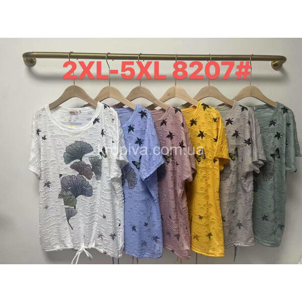 Женская футболка батал оптом 190625-772