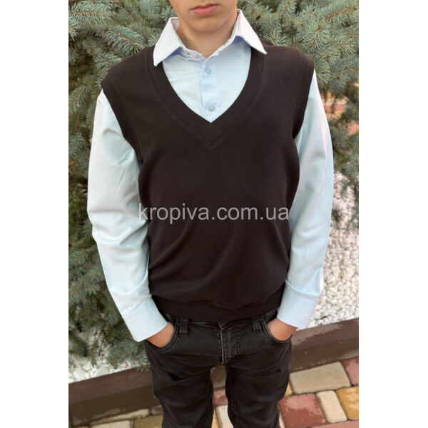 Дитяча жилетка-сорочка школа Туреччина оптом 210725-657