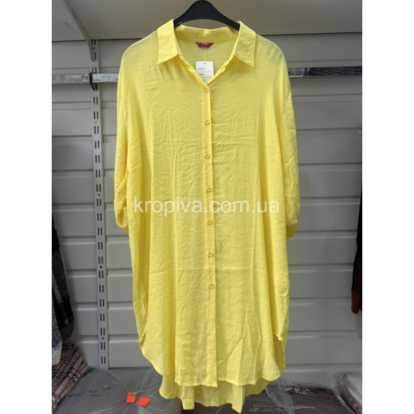 Женская рубашка-платье 501 полубатал оптом 250725-614