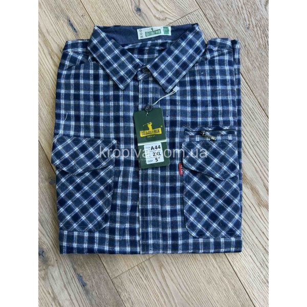 Мужская рубашка байка норма Турция оптом 020925-753