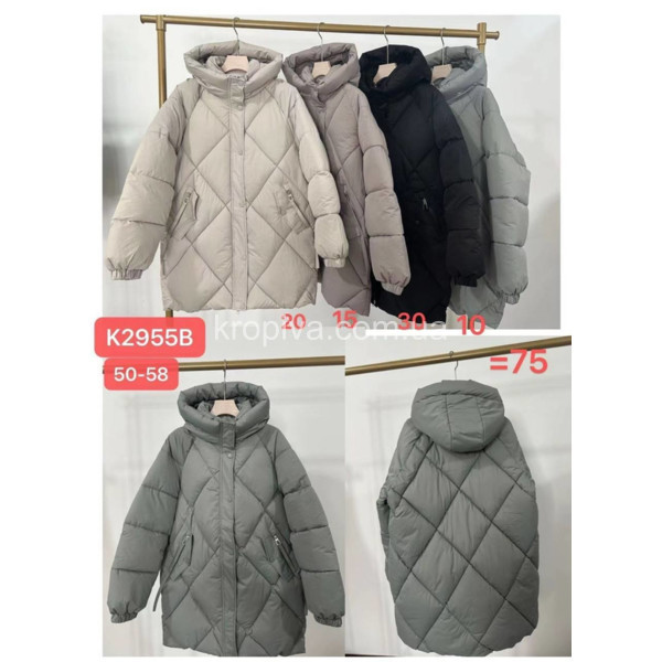 Женская куртка зима 2955 батал оптом 130925-0190