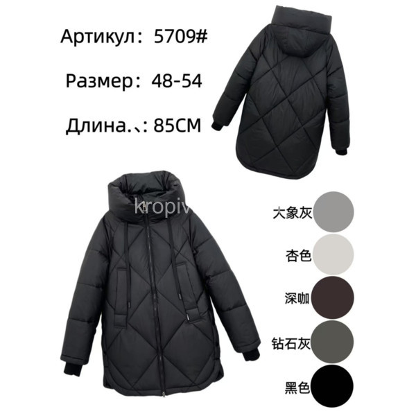 Женская куртка зима 5709 полубатал оптом 140925-013