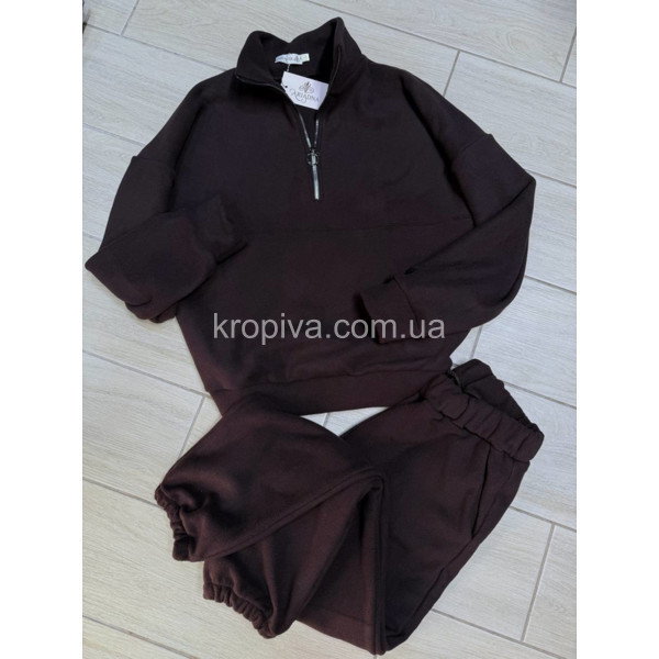 Женский костюм 2487 шоколад оптом 180925-21