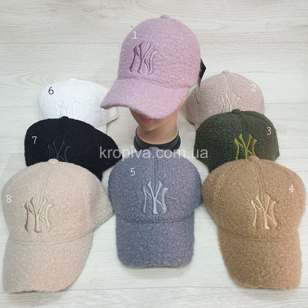 Женская бейсболка/кепка на флисе микс оптом 160925-656