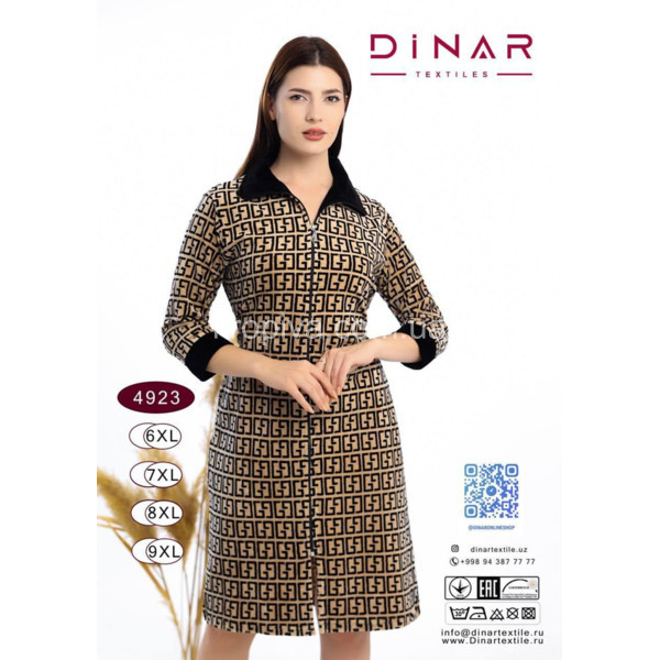 Женский халат велюр батал Узбекистан оптом 190925-608