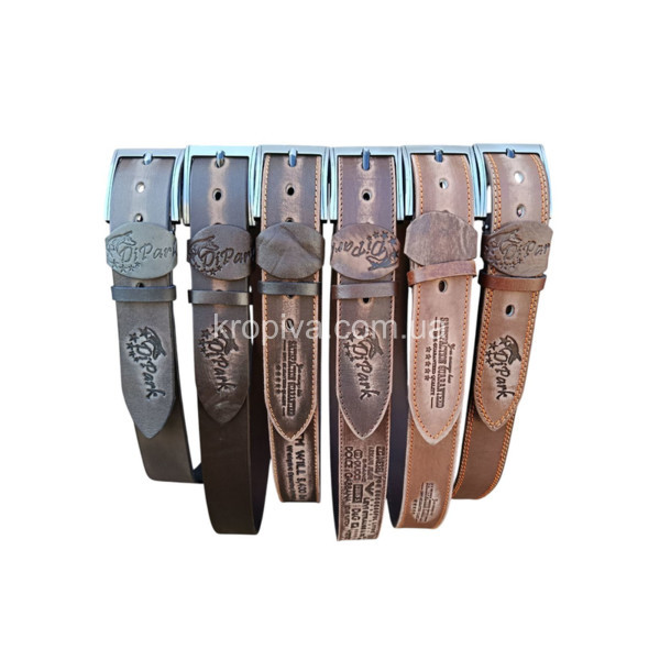 Чоловічий ремінь шкіра для джинс оптом 190925-628