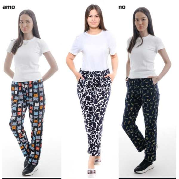 Женские домашние штаны Samo 4452 норма оптом 240925-0117