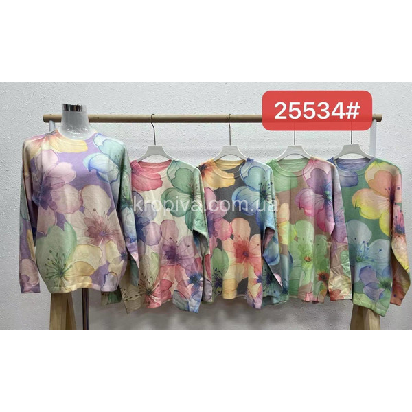 Женская кофта 25534 полубатал микс оптом 240925-715