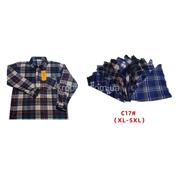 Мужская рубашка на байке микс оптом 021025-717