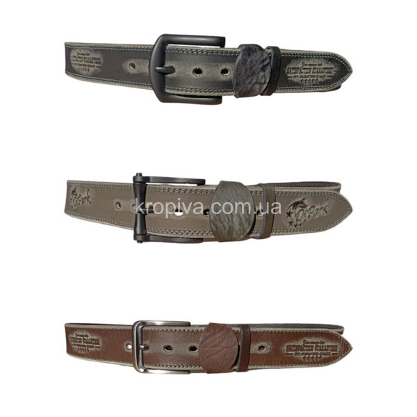 Чоловічий ремінь шкіра для джинс оптом 031025-646