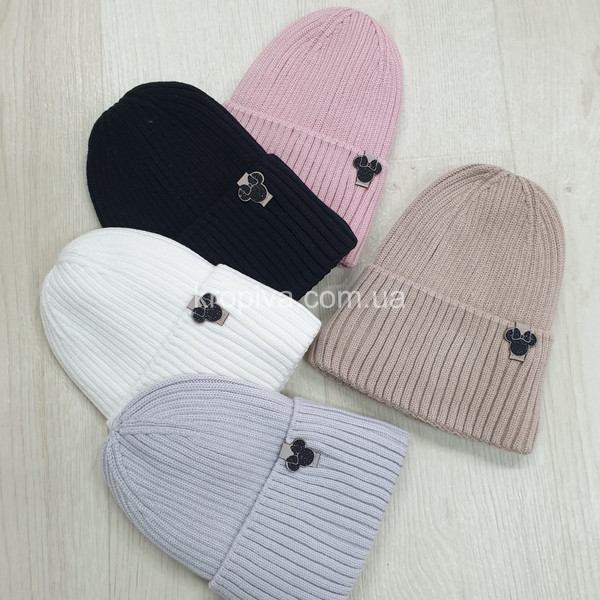 Детская шапка на флисе микс оптом 101025-676