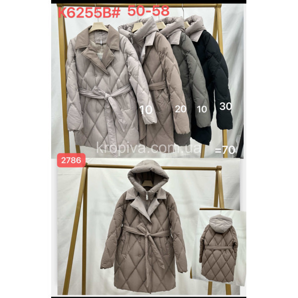 Женская куртка 6255В полубатал оптом 291025-649